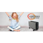 Elektromos kerámia hőtárolós fűtőpanel - Climastar Optimus 1600 W Terra Limestone
